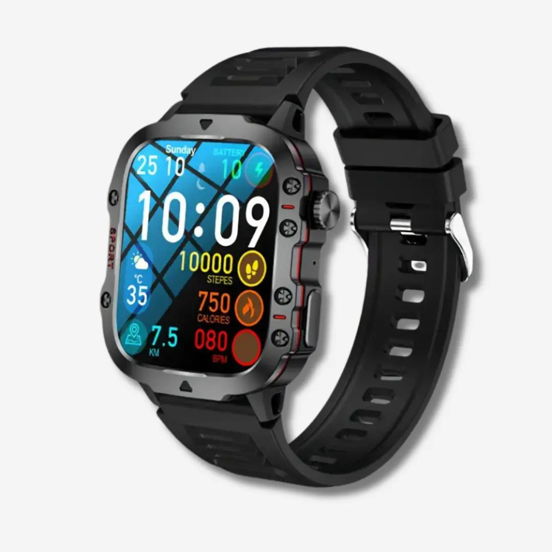 Montre Connectée Sportive pour Aventuriers - Suivi de Santé et Autonomie Longue Durée