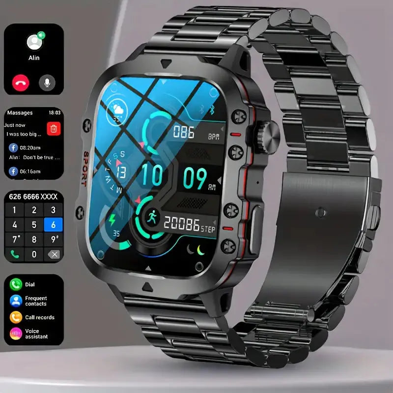 Montre Connectée Sportive pour Aventuriers - Suivi de Santé et Autonomie Longue Durée