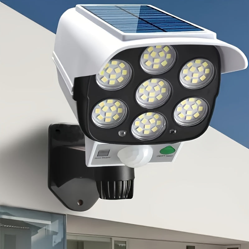 Projecteur Solaire de Sécurité - Éclairage Résistant aux Intempéries et Automatique