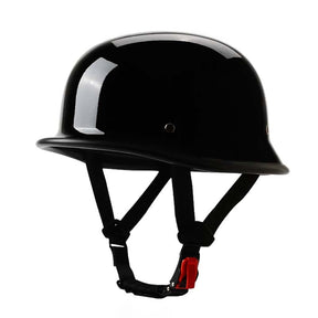 Casque de Moto Demi-Face Sécurisé - Homologué ECE et DOT, Style Vintage