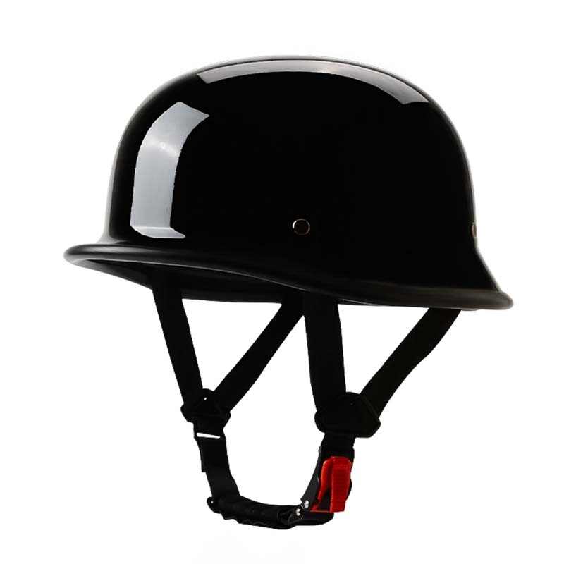Casque de Moto Demi-Face Sécurisé - Homologué ECE et DOT, Style Vintage