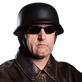 Casque de Moto Demi-Face Sécurisé - Homologué ECE et DOT, Style Vintage