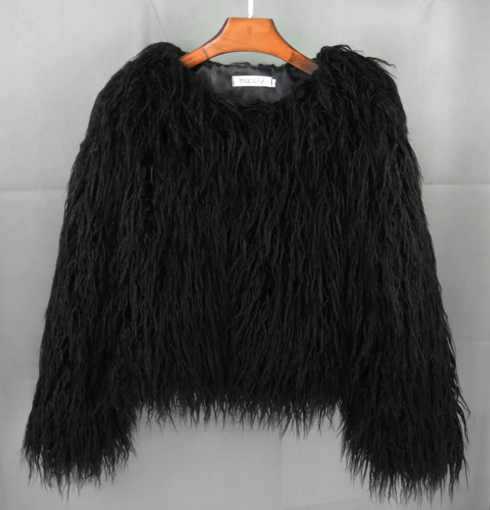 Veste en Fourrure Synthétique pour Femmes - Style Cropped Oversize et Confortable