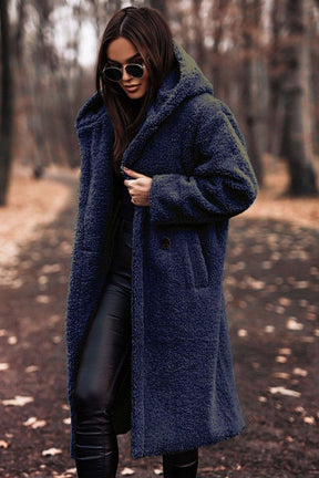 Manteau Oversize à Capuche pour Femmes - Chaud et Élégant pour l'Hiver