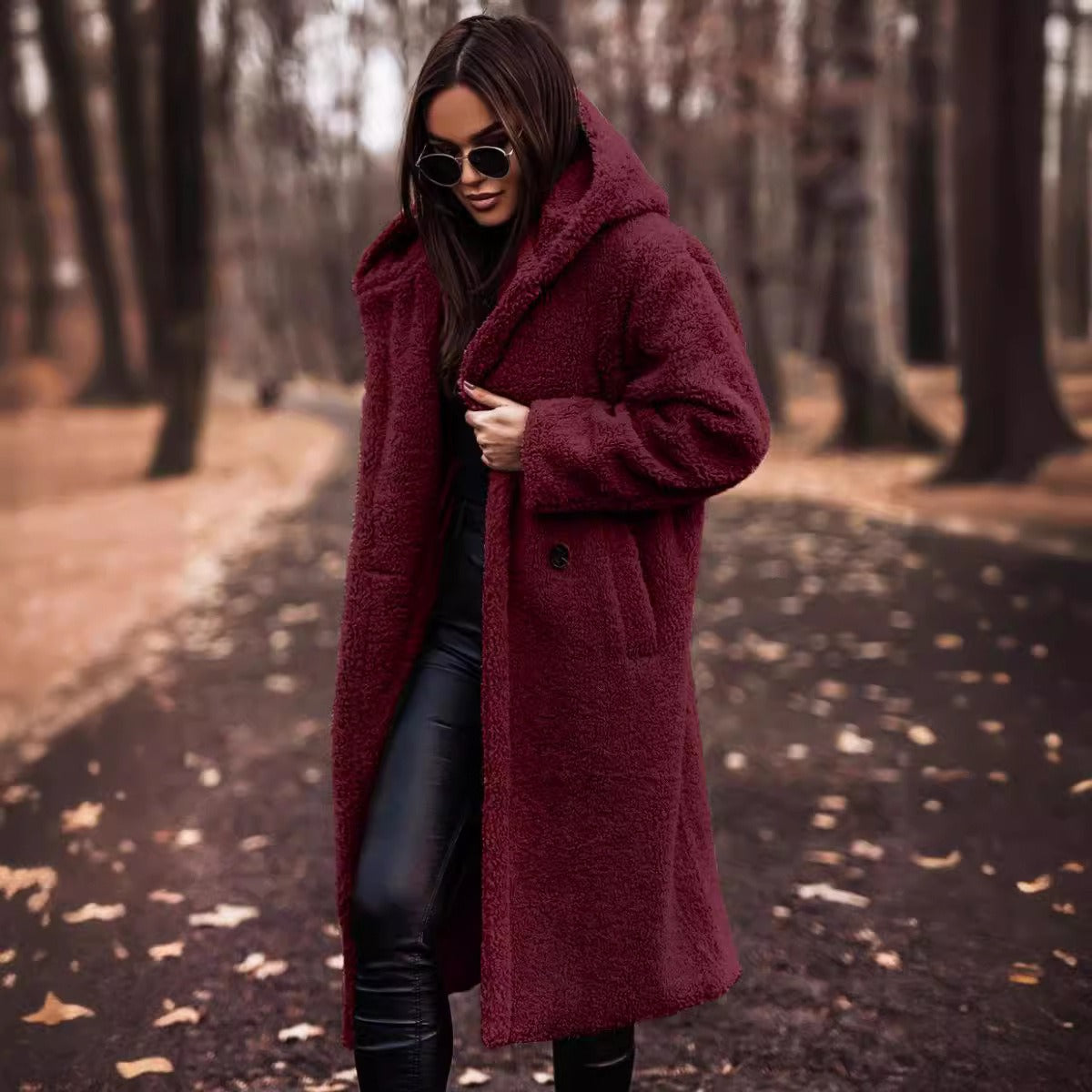 Manteau Oversize à Capuche pour Femmes - Confort et Élégance en Hiver