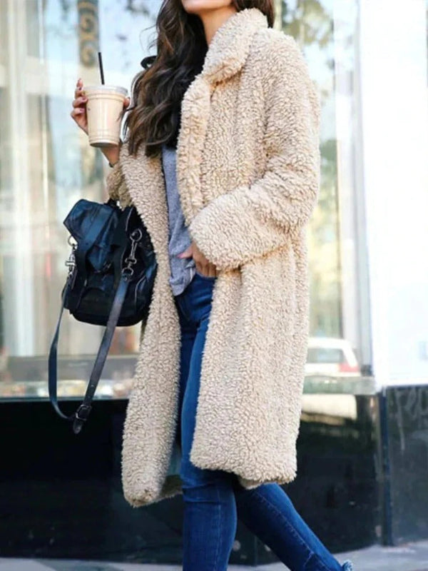 Manteau Teddy Oversize Femme - Confort et Élégance en Hiver