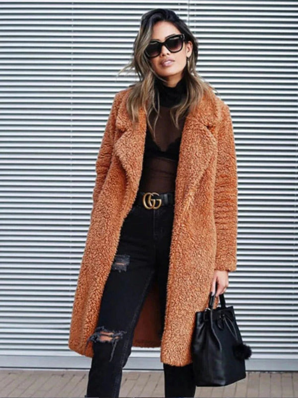 Manteau Teddy Oversize Femme - Confort et Élégance en Hiver