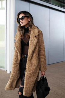 Manteau Teddy Oversize Femme - Confort et Élégance en Hiver