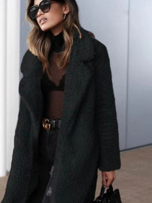 Manteau Teddy Oversize Femme - Confort et Élégance en Hiver