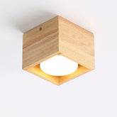 Lampe de Plafond en Bois - Éclairage Chaleureux et Économe en Énergie