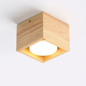 Lampe de Plafond en Bois - Éclairage Chaleureux et Économe en Énergie