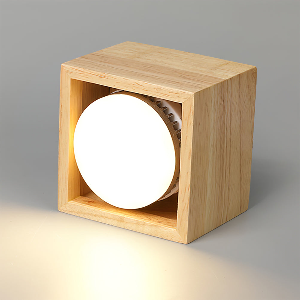 Lampe de Plafond en Bois - Éclairage Chaleureux et Économe en Énergie
