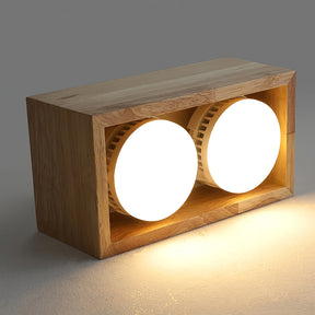 Lampe de Plafond en Bois - Éclairage Chaleureux et Économe en Énergie