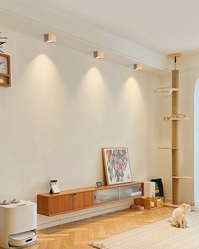 Lampe de Plafond en Bois - Éclairage Chaleureux et Économe en Énergie