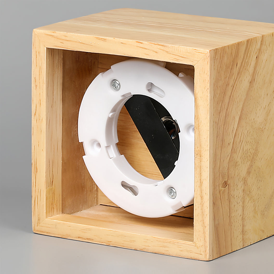 Lampe de Plafond en Bois - Éclairage Chaleureux et Économe en Énergie