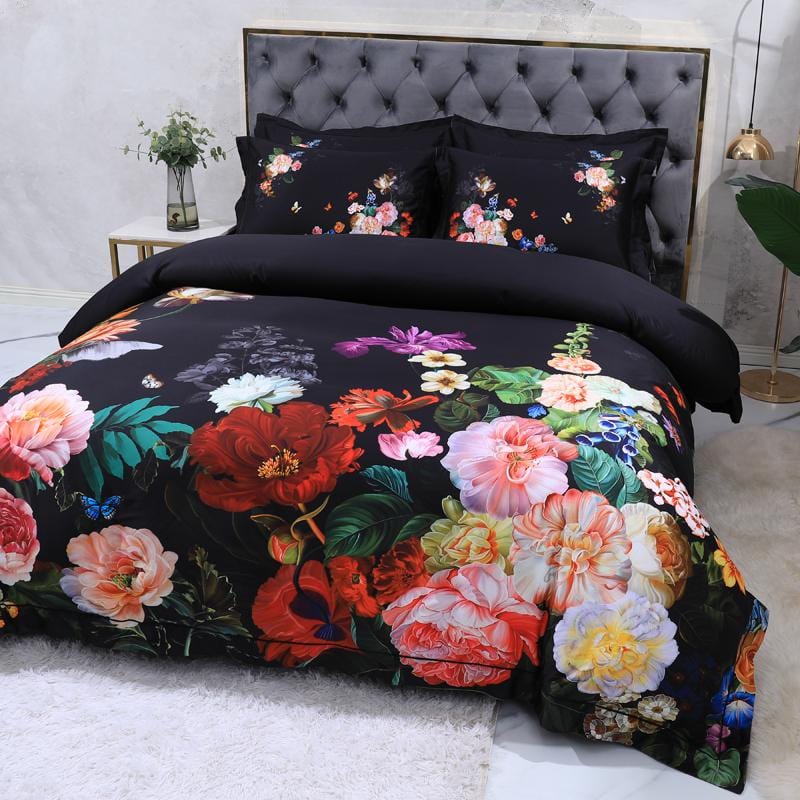 Parure de Lit en Coton Égyptien - Design Classique et Confort Ultime