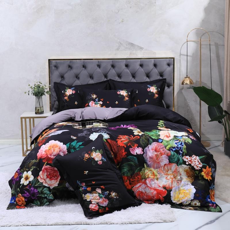 Parure de Lit en Coton Égyptien - Design Classique et Confort Ultime