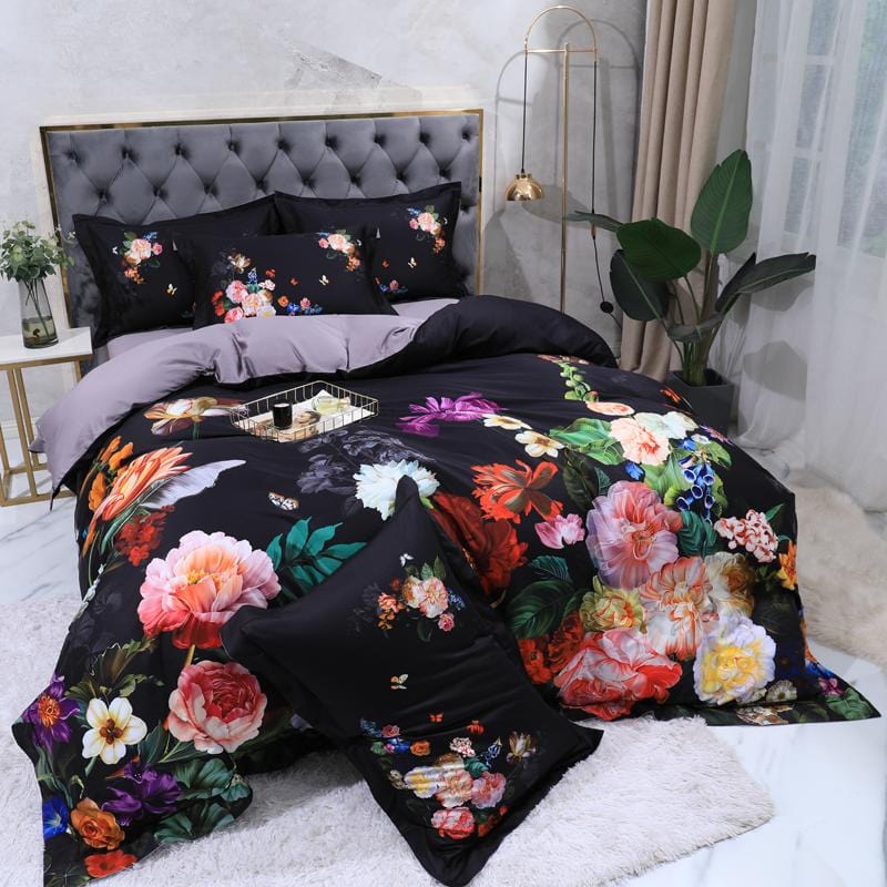 Parure de Lit en Coton Égyptien - Design Classique et Confort Ultime