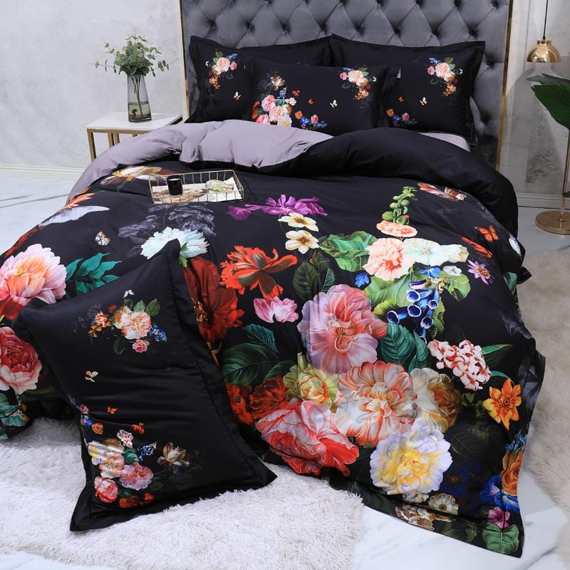 Parure de Lit en Coton Égyptien - Design Classique et Confort Ultime