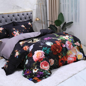 Parure de Lit en Coton Égyptien - Design Classique et Confort Ultime