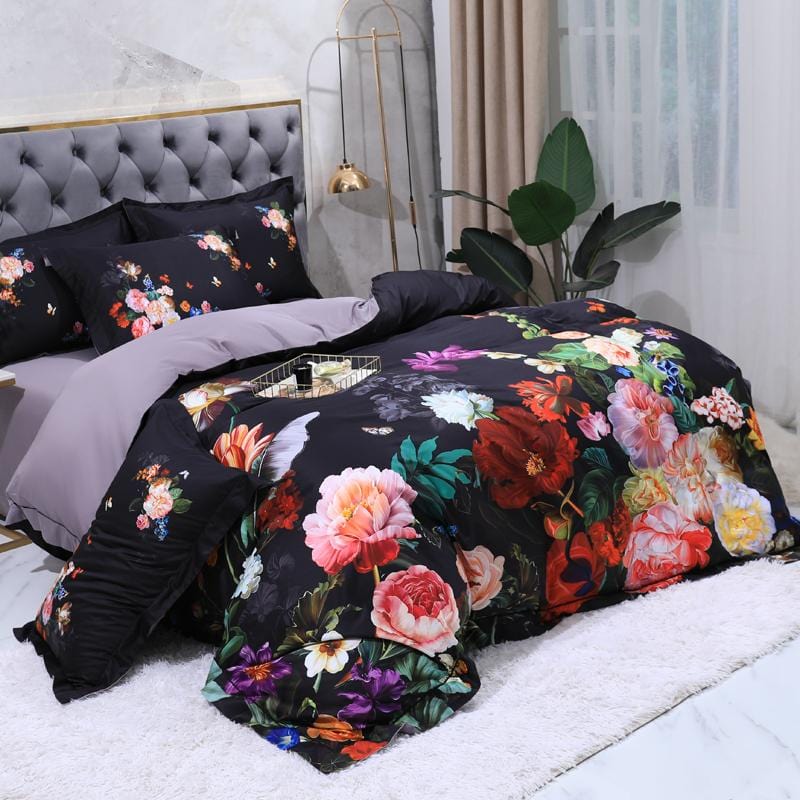 Parure de Lit en Coton Égyptien - Design Classique et Confort Ultime