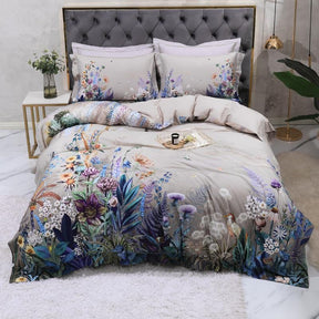 Ensemble de Lit en Coton Égyptien - Confort Doux et Design Coloré