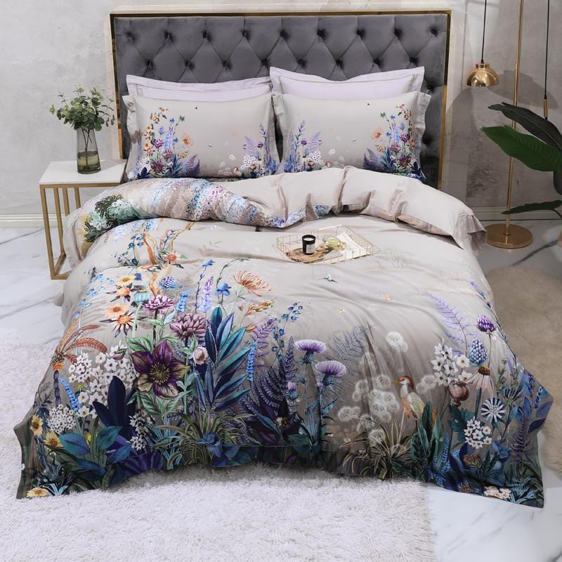Ensemble de Lit en Coton Égyptien - Confort Doux et Design Coloré