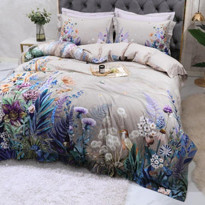 Ensemble de Lit en Coton Égyptien - Confort Doux et Design Coloré