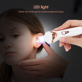 Éliminateur de Cérumen Rechargeable - Indolore et Sûr avec Lumière LED
