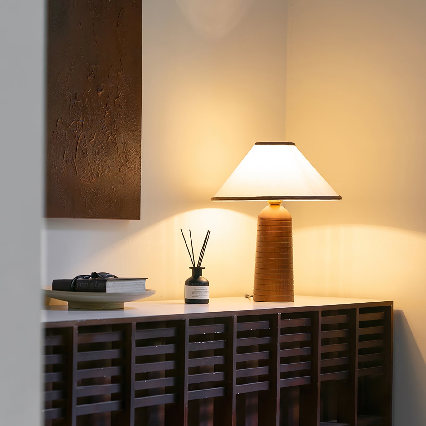 Lampe de Table Géométrique - Éclairage Chaleureux et Élégant