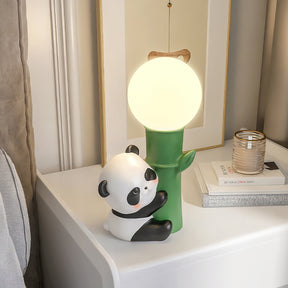 Lampe de Table Panda - Design en Bambou et Éclairage Chaleureux