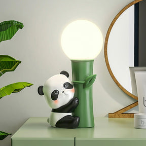 Lampe de Table Panda - Design en Bambou et Éclairage Chaleureux