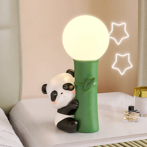 Lampe de Table Panda - Design en Bambou et Éclairage Chaleureux