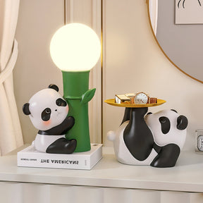 Lampe de Table Panda - Design en Bambou et Éclairage Chaleureux