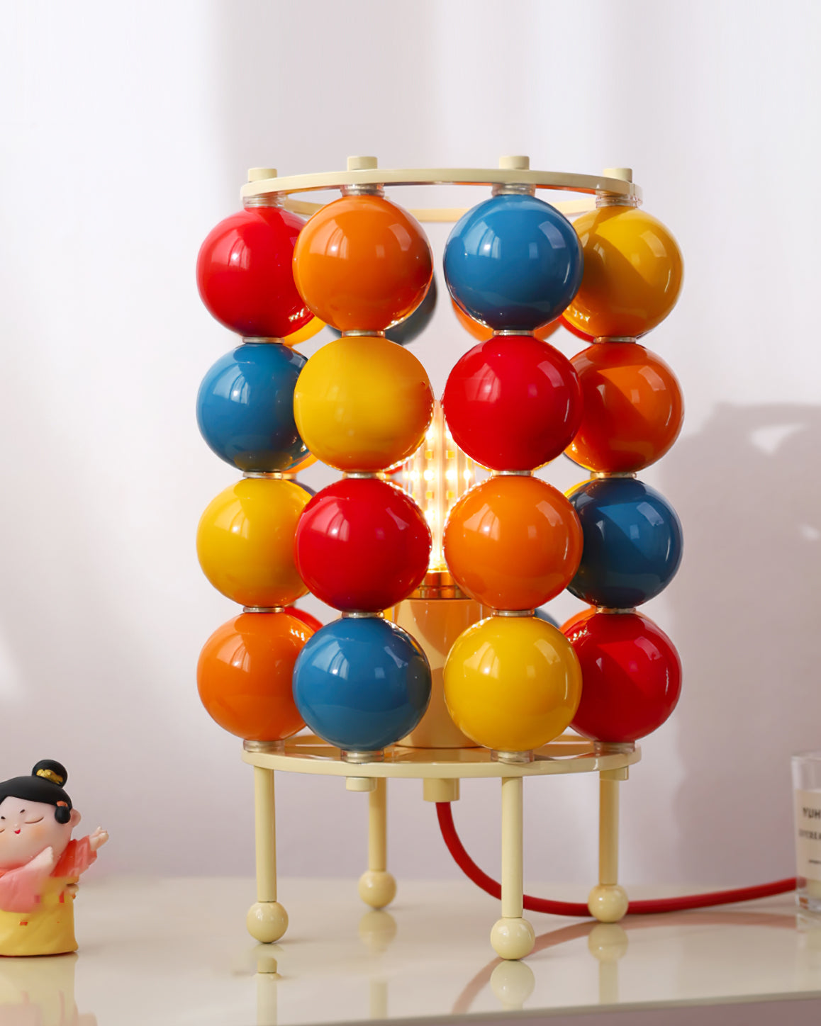 Lampe de Table Sphérique - Éclairage Doux et Élégant