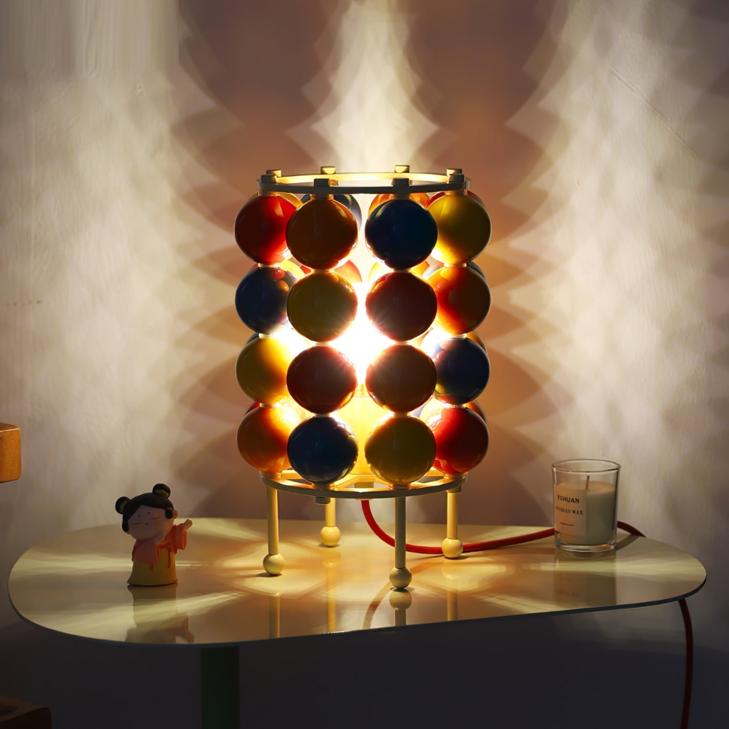 Lampe de Table Sphérique - Éclairage Doux et Élégant