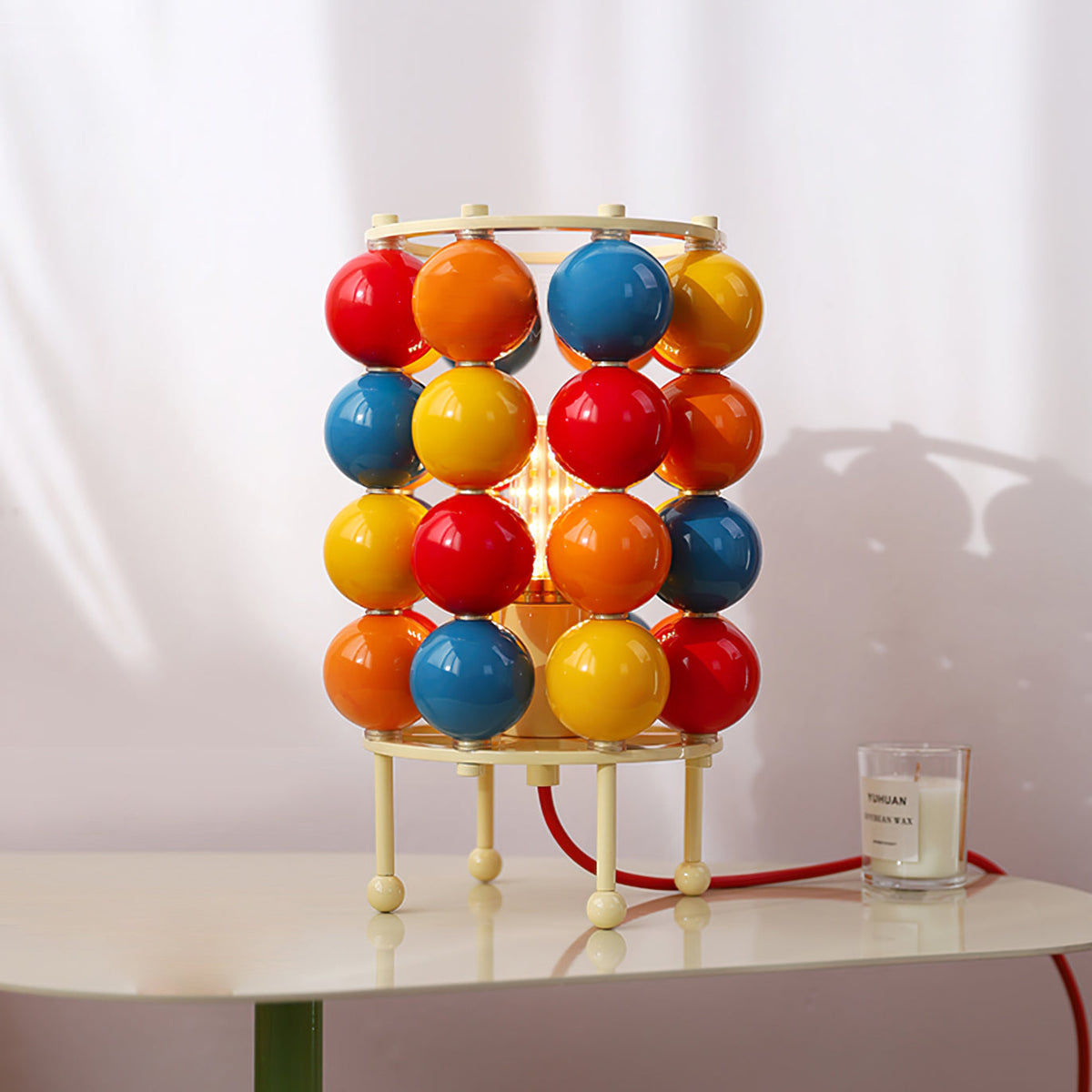 Lampe de Table Sphérique - Éclairage Doux et Élégant