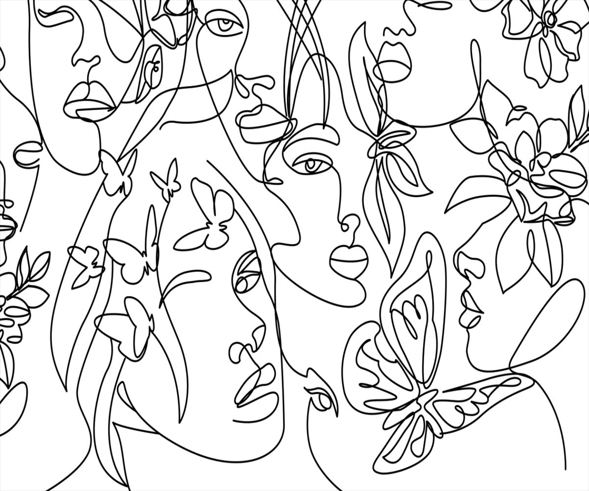 Black And White Face Wallpaper
