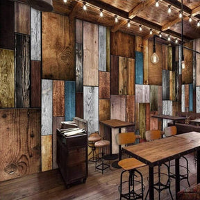 Industrial Wood Wallpaper