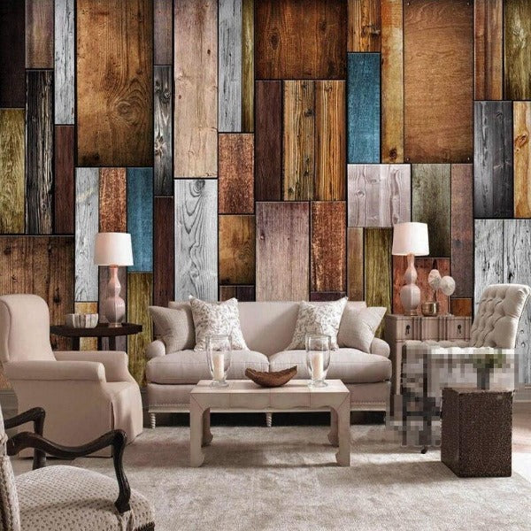 Industrial Wood Wallpaper