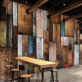 Industrial Wood Wallpaper