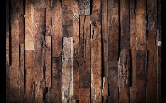 Industrial Natural Wood Wallpaper