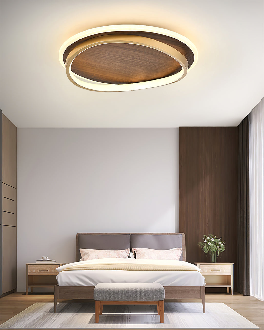 Lampe de Plafond Élégante et Minimaliste - Lumière Claire pour Atmosphère Cosy