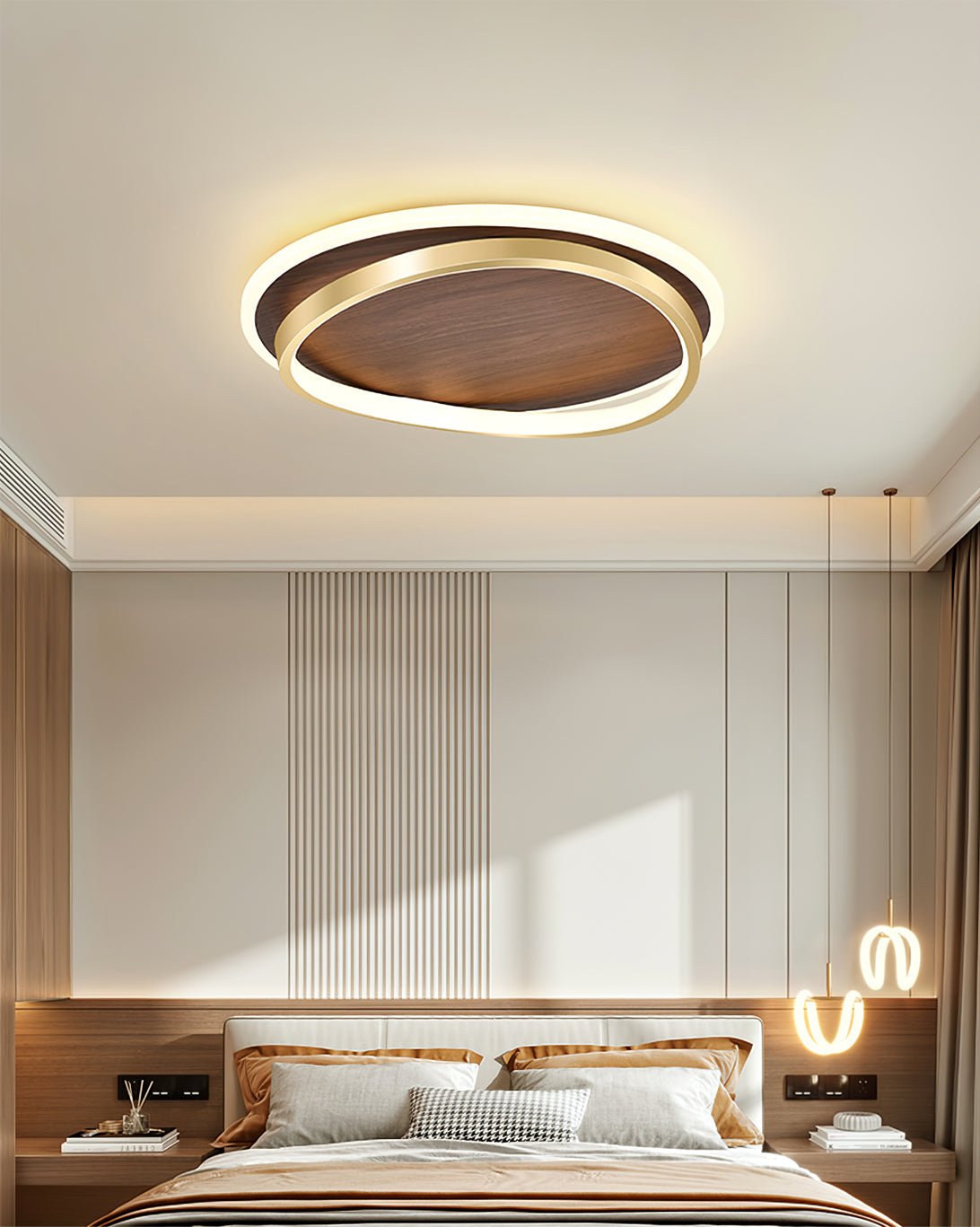 Lampe de Plafond Élégante et Minimaliste - Lumière Claire pour Atmosphère Cosy