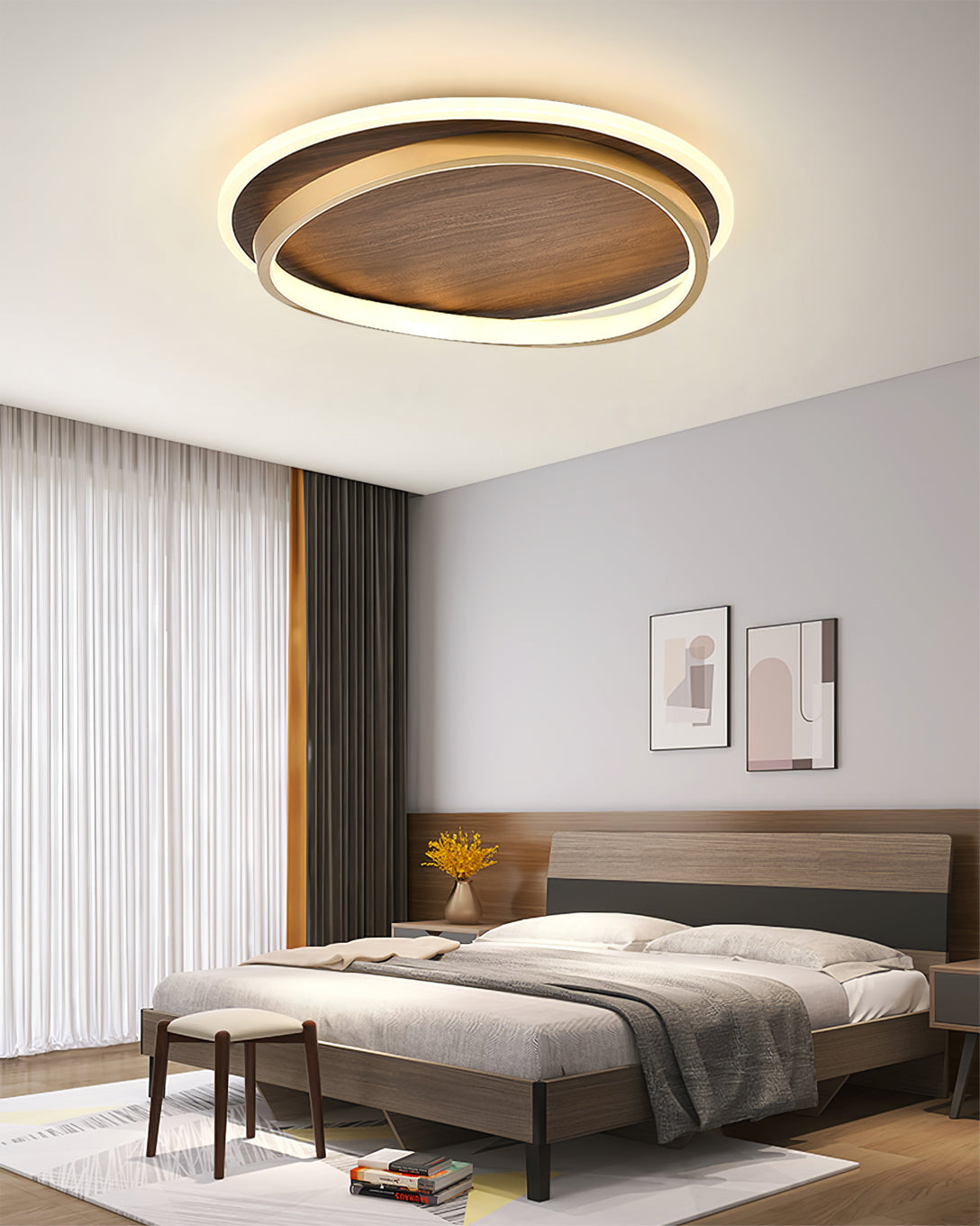 Lampe de Plafond Élégante et Minimaliste - Lumière Claire pour Atmosphère Cosy