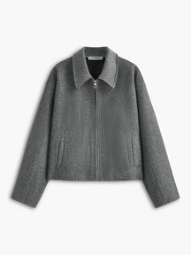Veste en Tweed Chaude pour Femme - Élégante et Intemporelle à Manches Longues
