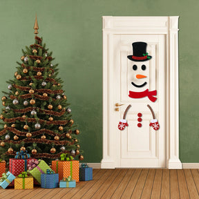 Autocollants de Noël en Dessin Animé - Décoration Festive et Amusante pour Murs