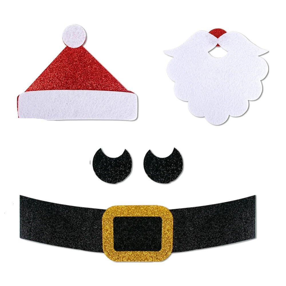 Autocollants de Noël en Dessin Animé - Décoration Festive et Amusante pour Murs