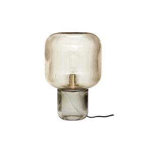 Lampe de Table en Verre et Métal - Élégance et Lumière Chaleureuse