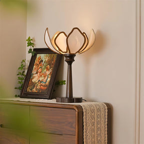 Lampe de Table Écologique - Design Floral et Ambiance Chaleureuse